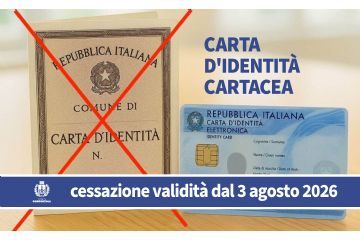 Avviso scadenza carte d&#39;identit&#224; cartacee